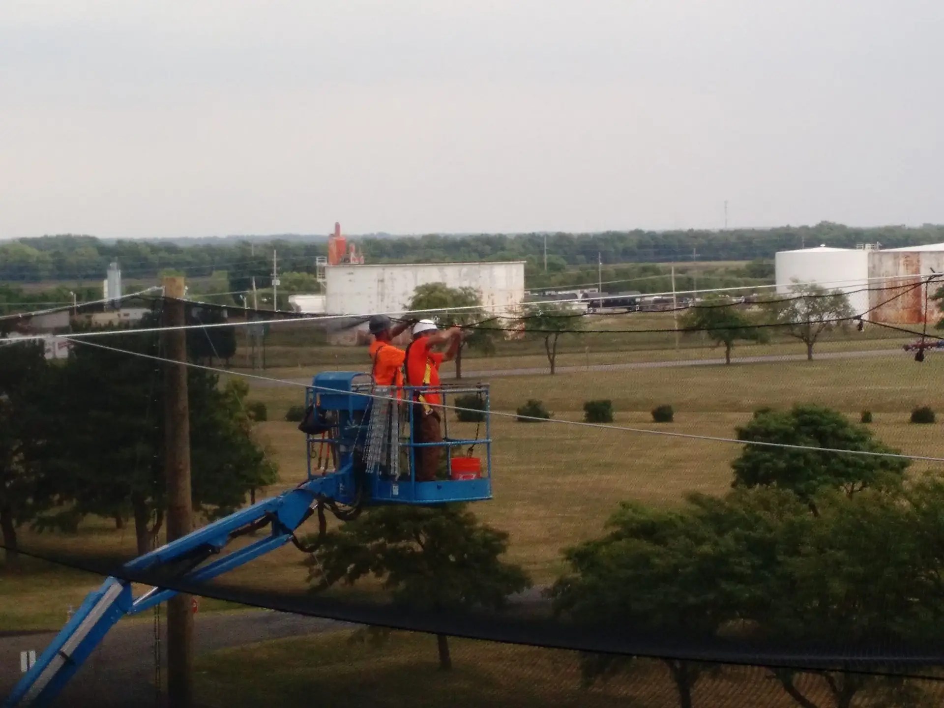Installing Drone Netting