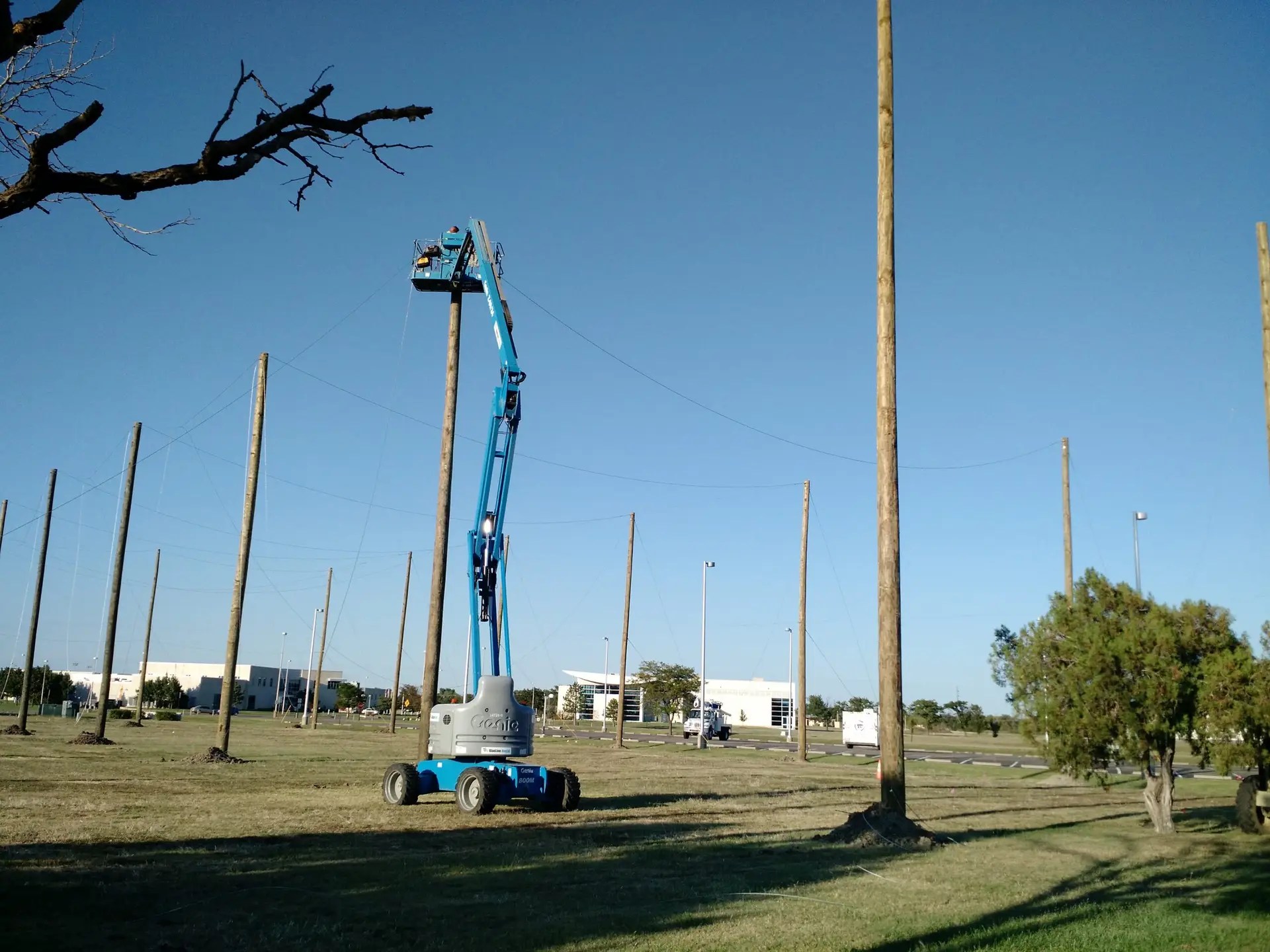 Enclosed Netting Cage Poles