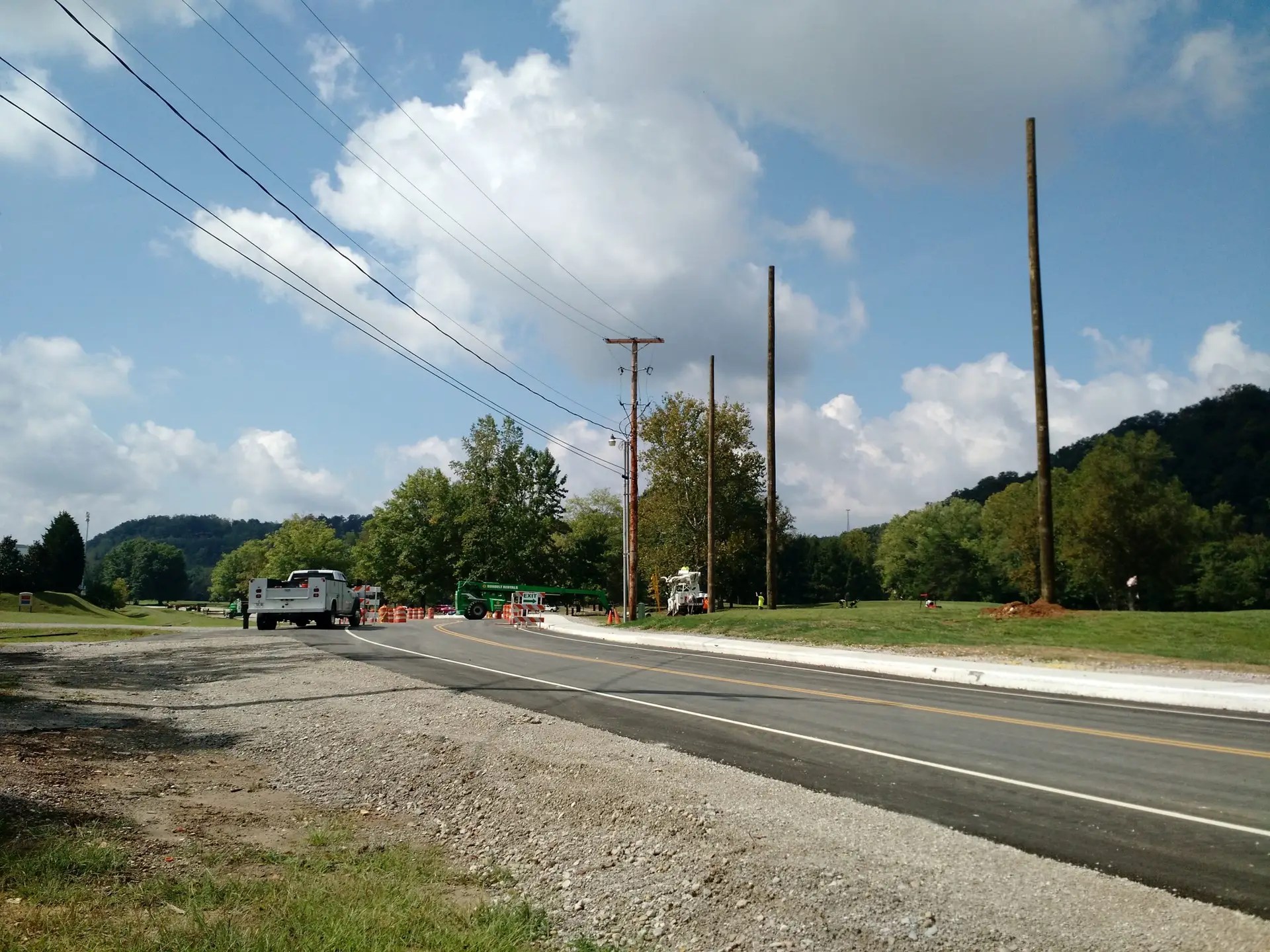Barrier Netting Along Roadway