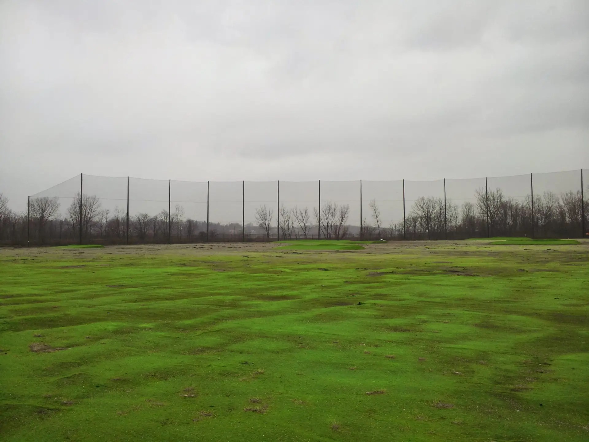80' above grade golf barrier netting