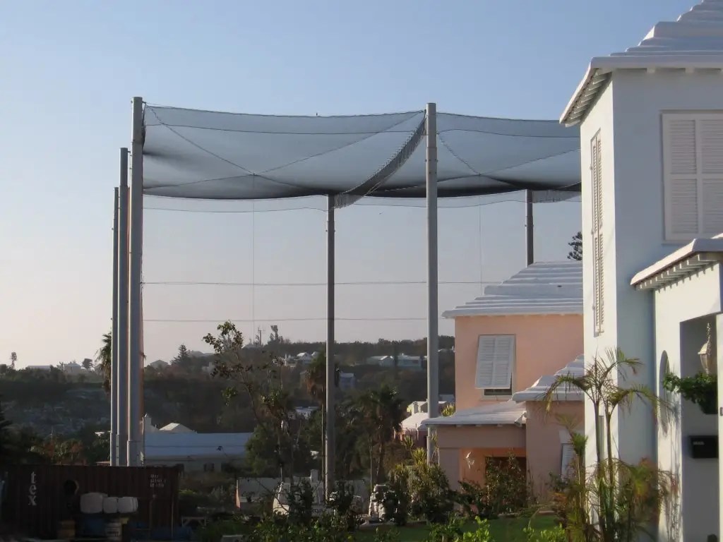 Steel Support Pole Enclosed Driving Range