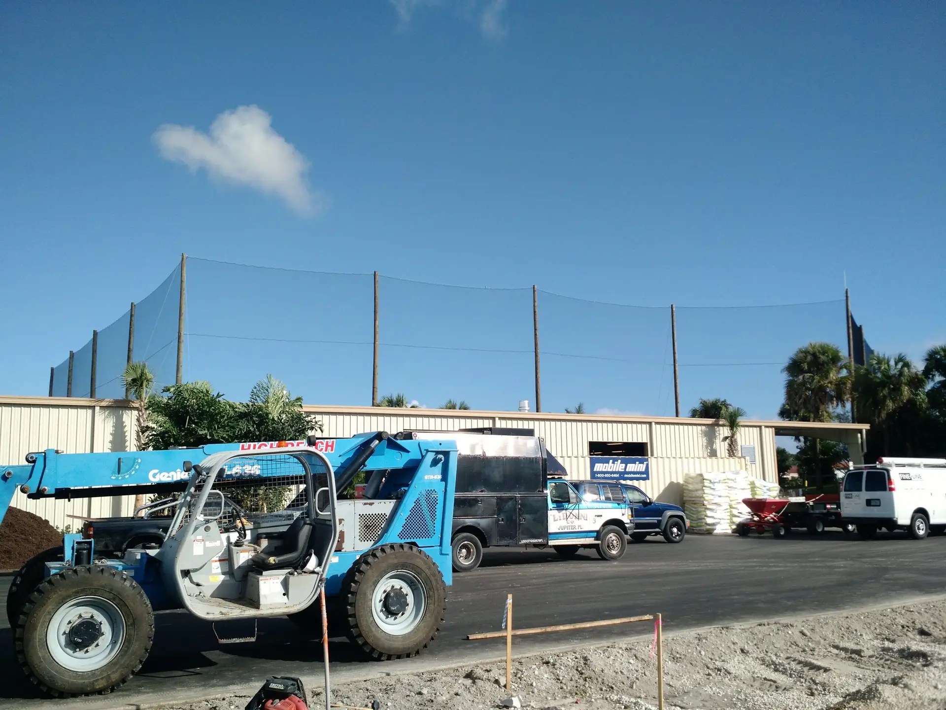 Protective Barrier Netting Structure