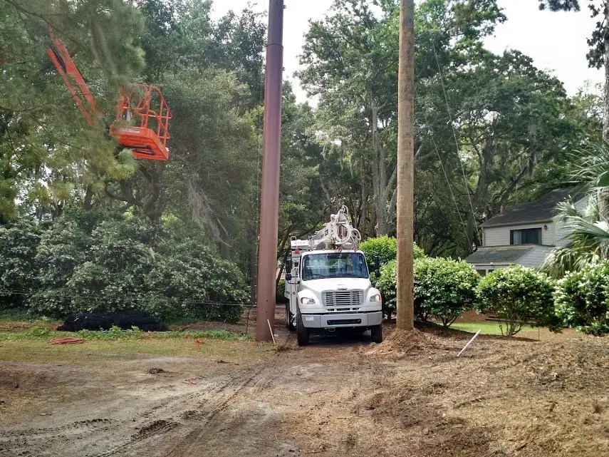 Barrier Net Support Installation