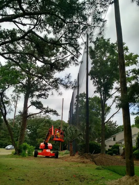 Golf Netting Protecting Private Property