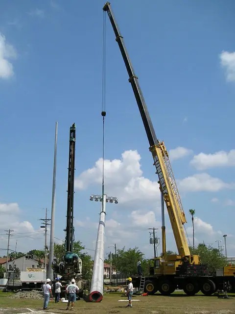 Baseball Field Lighting Install