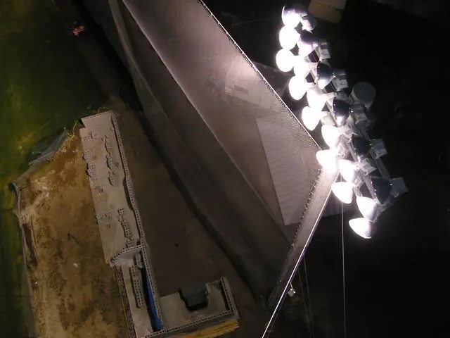 Baseball Field Lights Nighttime