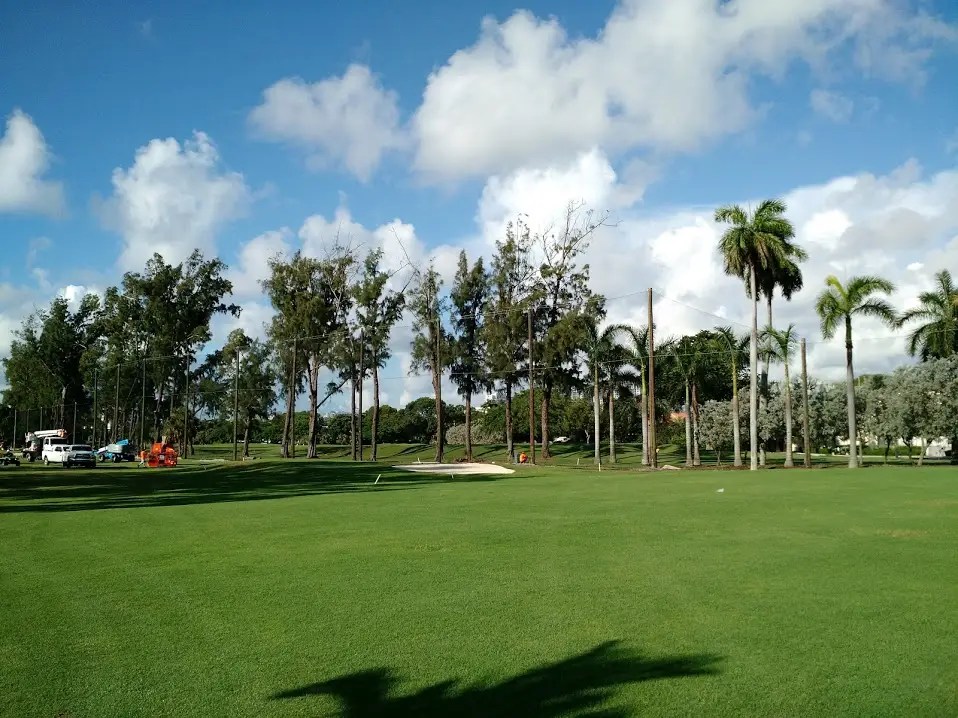 Golf Course Netting Install, Miami Beach