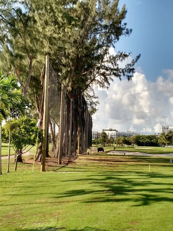 Golf Barrier Netting Install, Miami Beach