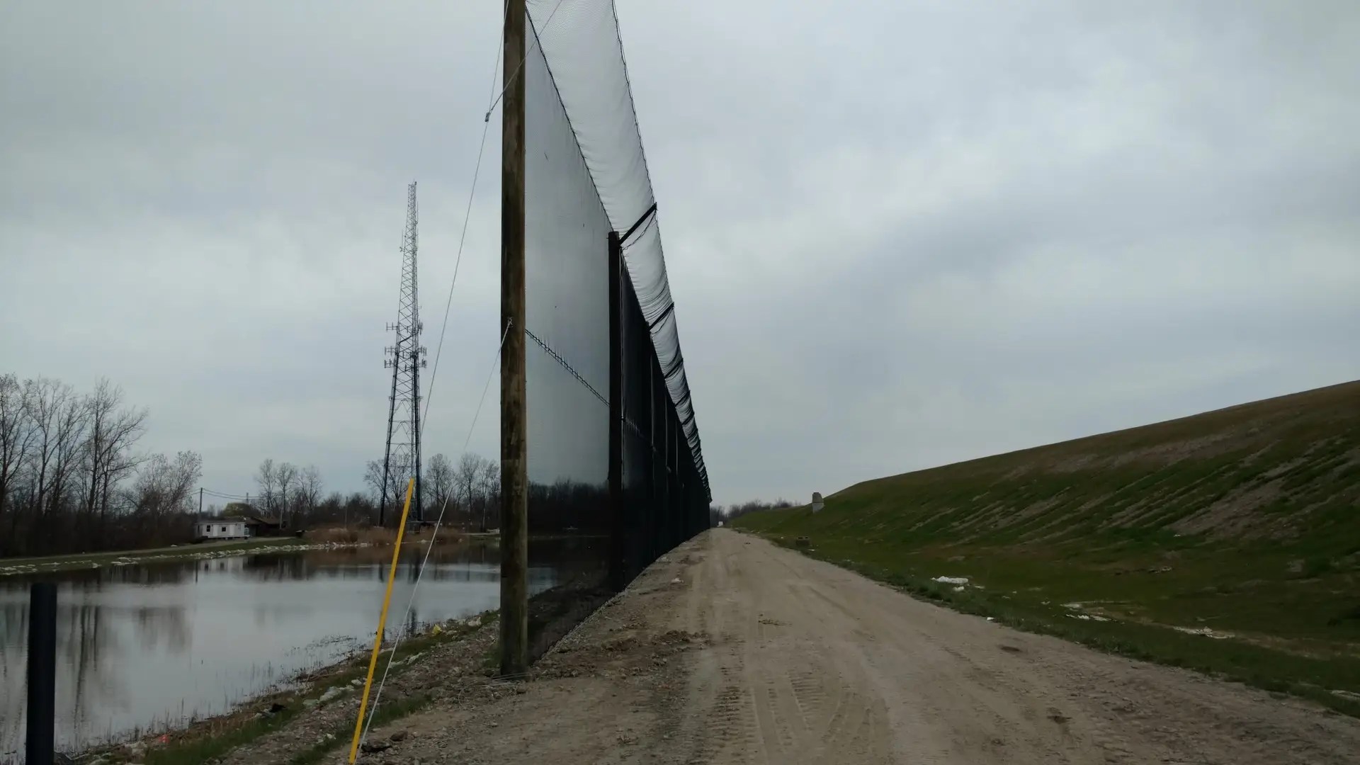 Litter Control Fence Installation at Riverview Land Preserve