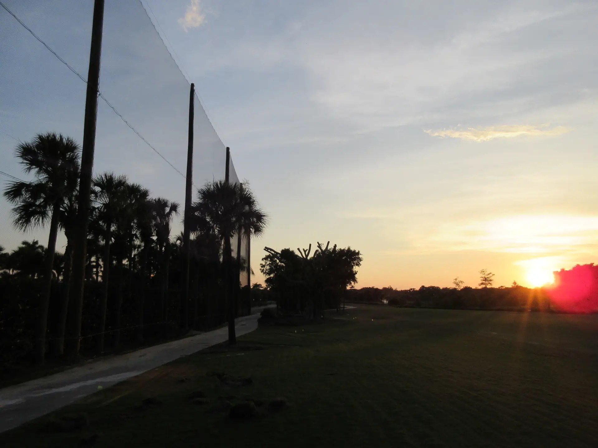 Golf Barrier Netting Installation