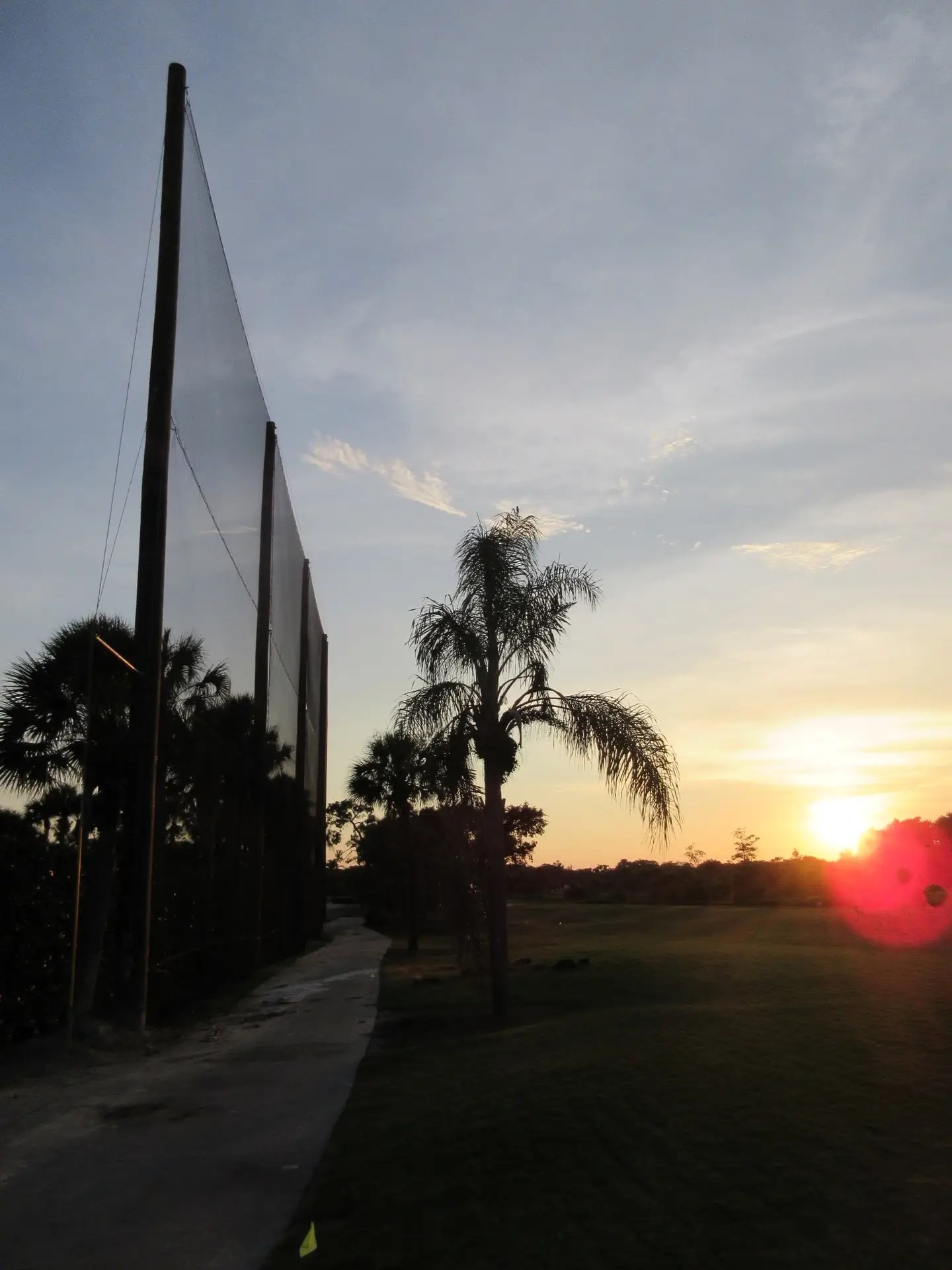 Golf Course Netting Installation complete