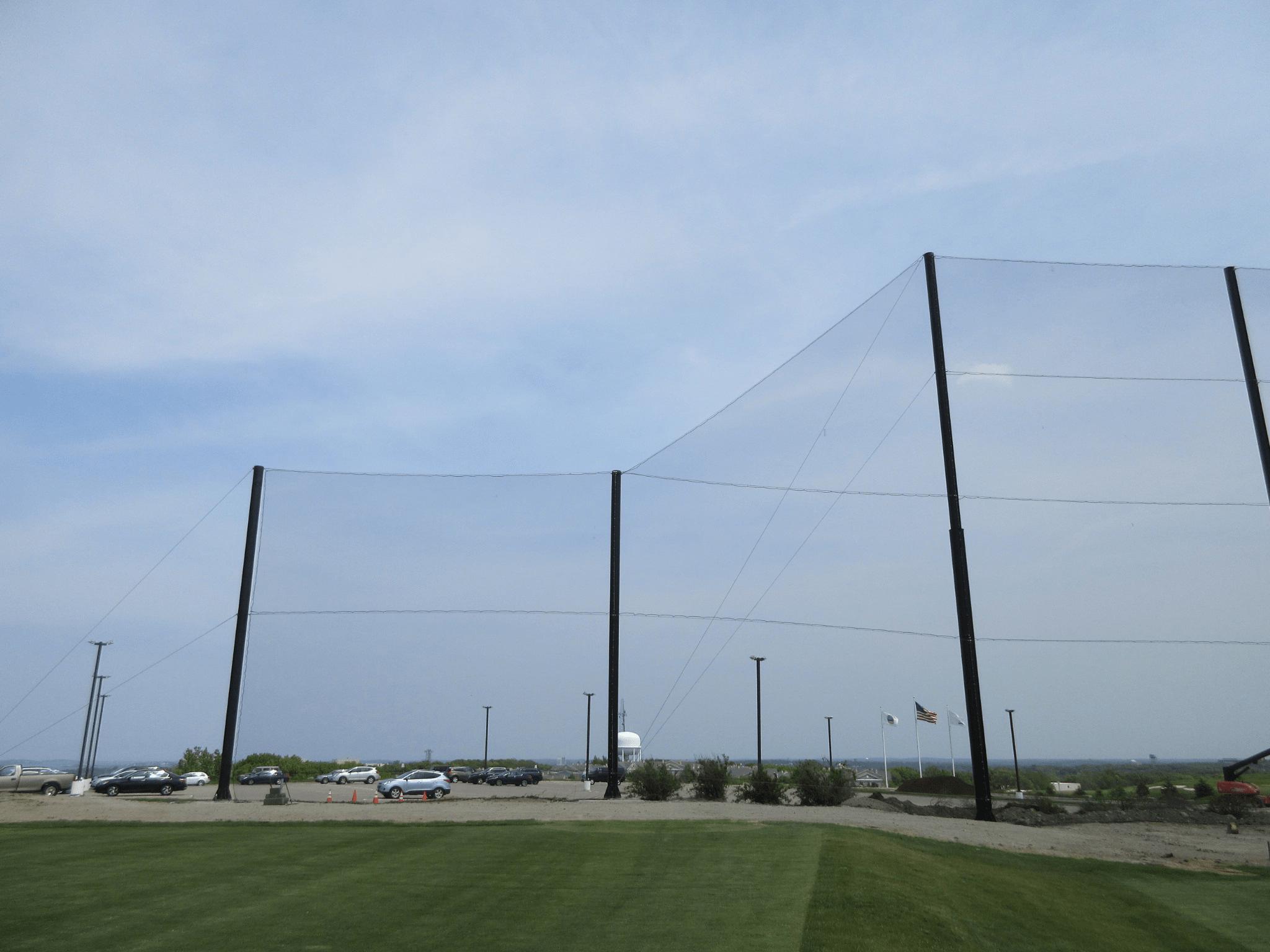 Golf Driving Range Netting Installation