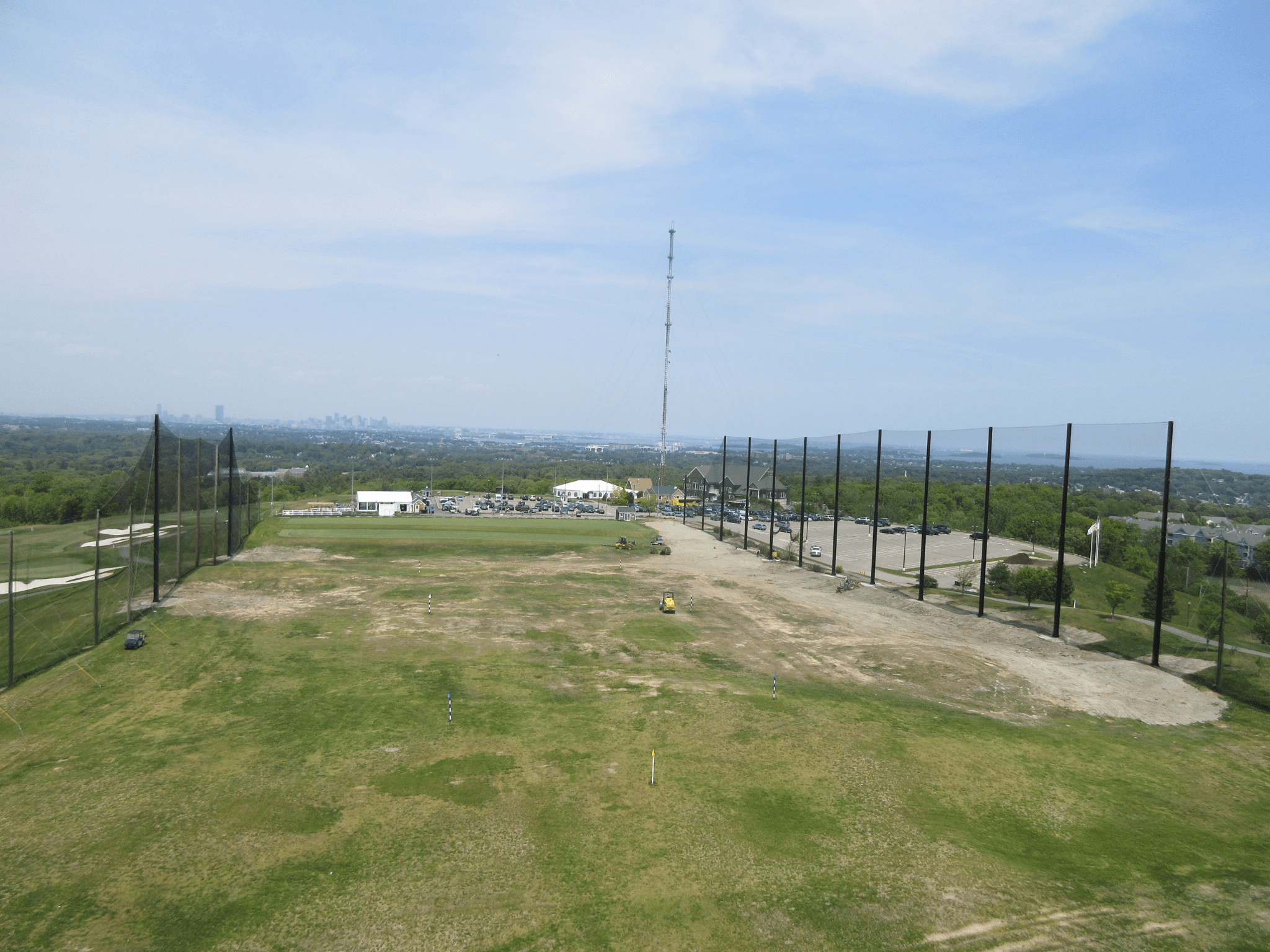 Granite Links Driving Range Netting & Steel Pole installation