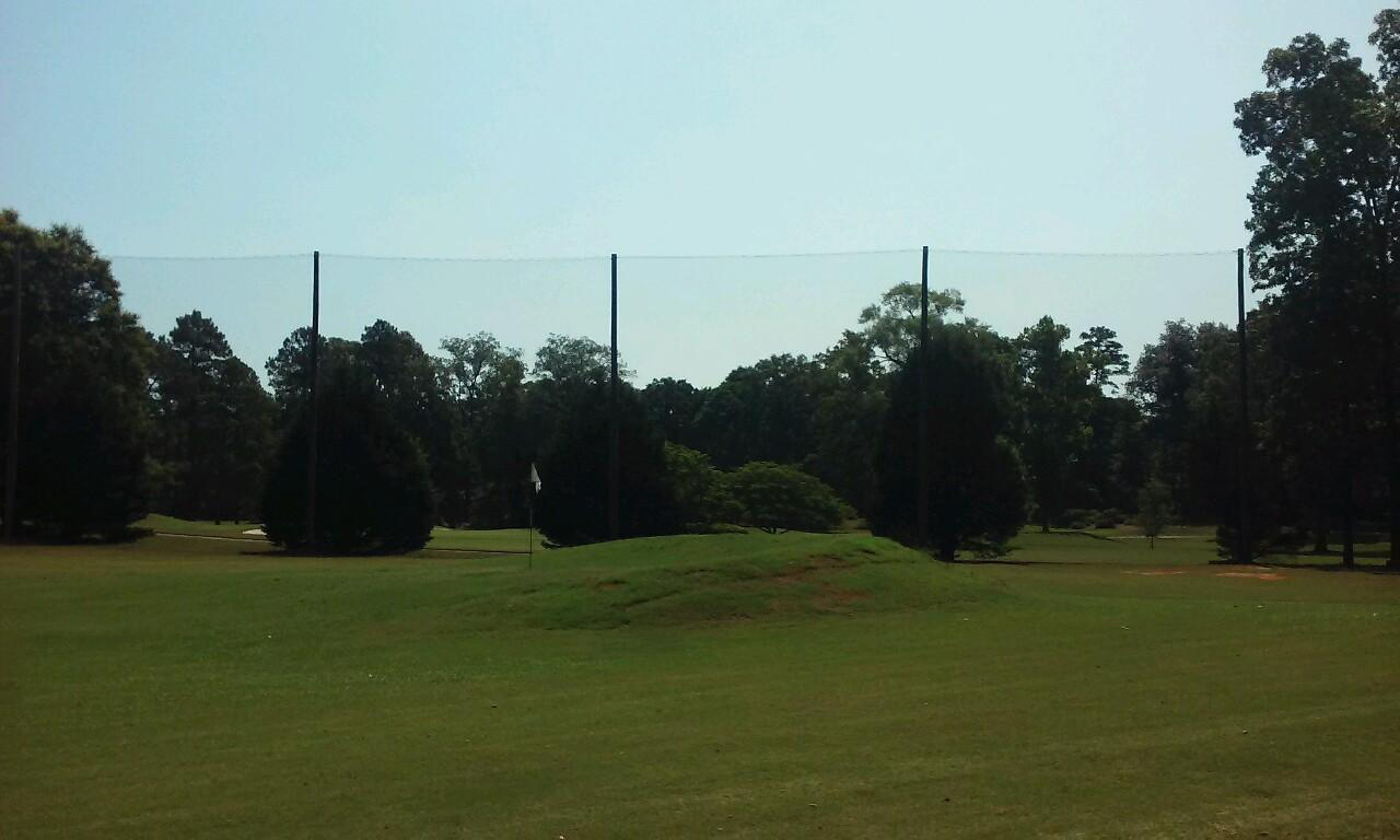 Double Gate Country Club Driving Range Netting Installation