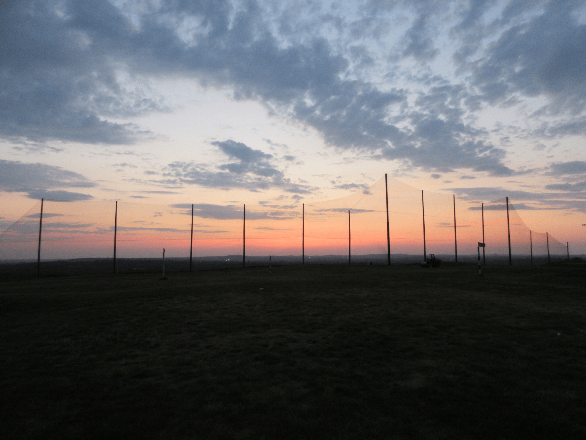 Completed Golf Range Netting Panel Install