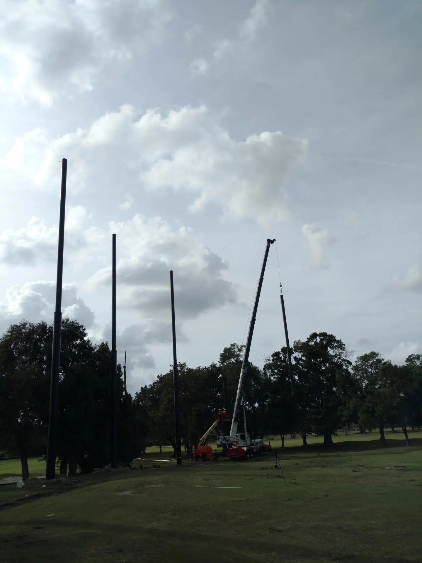 108′ Steel Golf Barrier Netting Structure – Country Club of Orlando