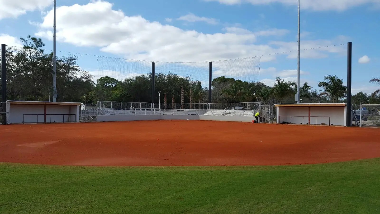 Baseball Backstop Installation – North Broward Prep, FL