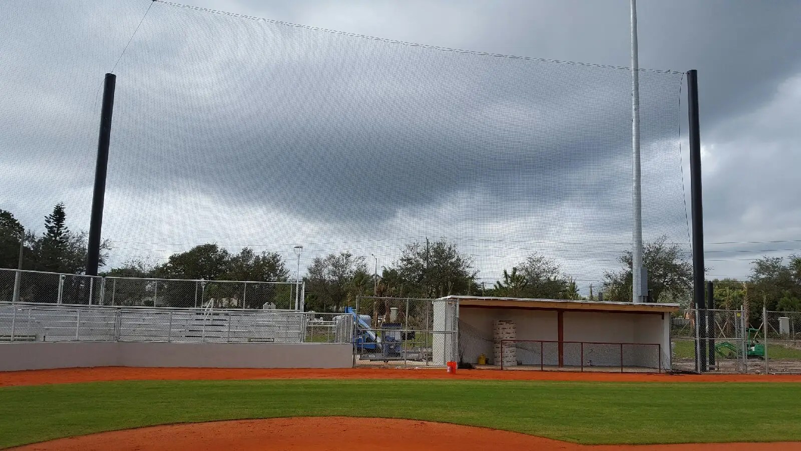 Baseball Backstop Installation – North Broward Prep, FL