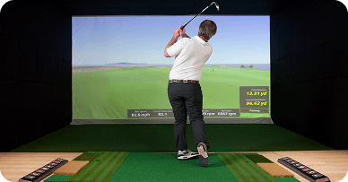 Indoor golf simulator analysis