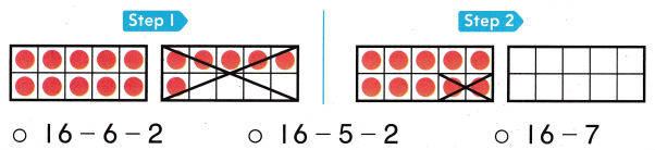 Texas Go Math Grade 1 Lesson 7.5 Answer Key Break Apart to Subtract ...