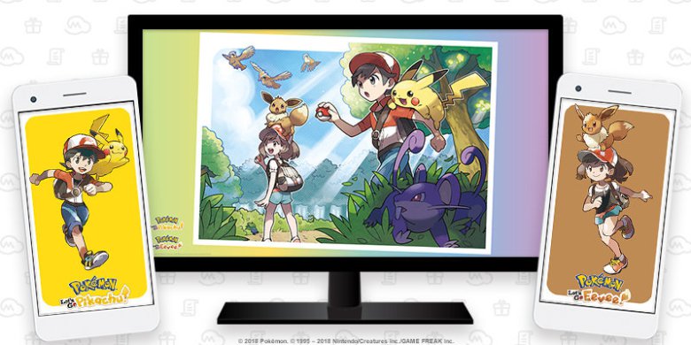It has a grip strength of one ton and can sprint a hundred meters in two seconds flat! My Nintendo Offering Pokemon Let S Go Pikachu Eevee Wallpapers Gonintendo