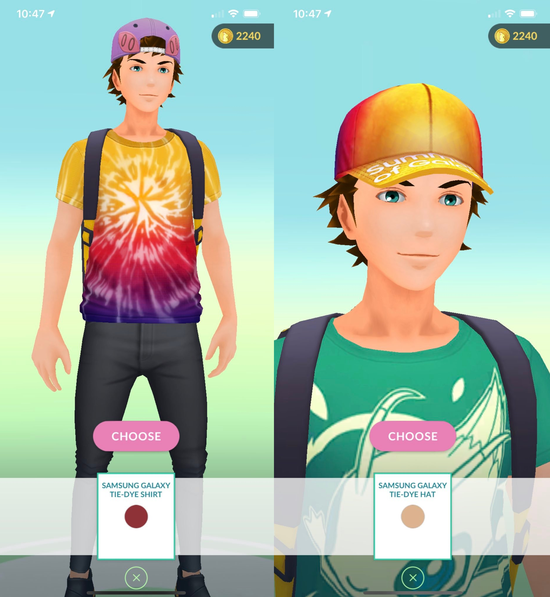 Pokemon go offering special outfits for samsung players in the united