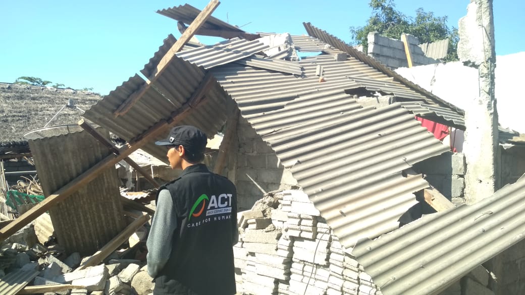 ACT dan Sodaqo Pasok Kebutuhan Logistik Pascagempa Lombok