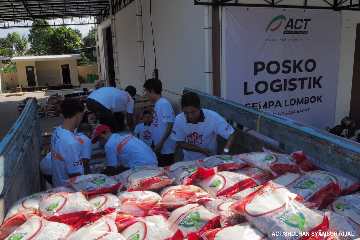 ACT: Untuk Lombok, 5.000 Paket Logistik Tiap 3 Hari