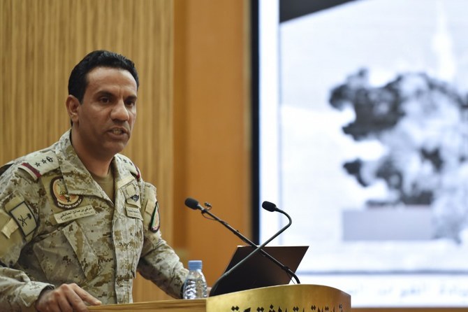 Juru bicara koalisi Arab Brig. Jenderal Turki Al-Maliki. (Berkas/AFP)