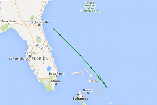 El-Faro-path-Bermuda-Triangle