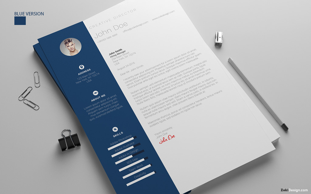 Looking for a new job? Free Resume Design Template With Cover Letter In Psd Ai Doc Good Resume