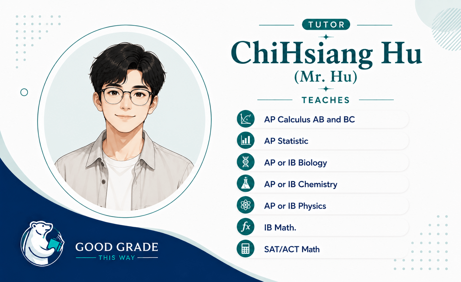 AP / IB 國際課程｜一對一家教｜ChiHsiang Hu（Mr. Hu）