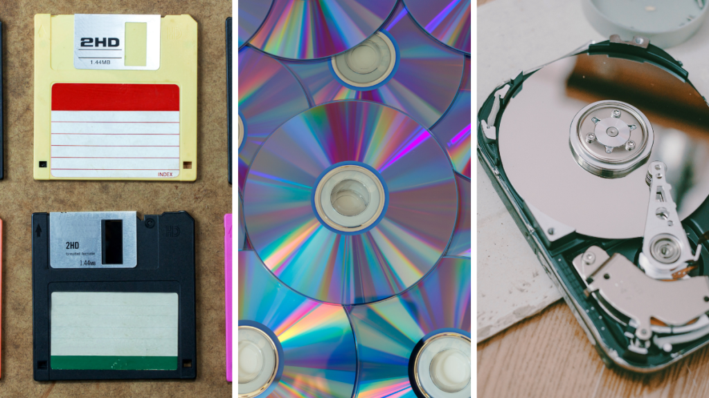 Floppy disks, cds and hard drives are all susceptible to damage and inaccessibility.