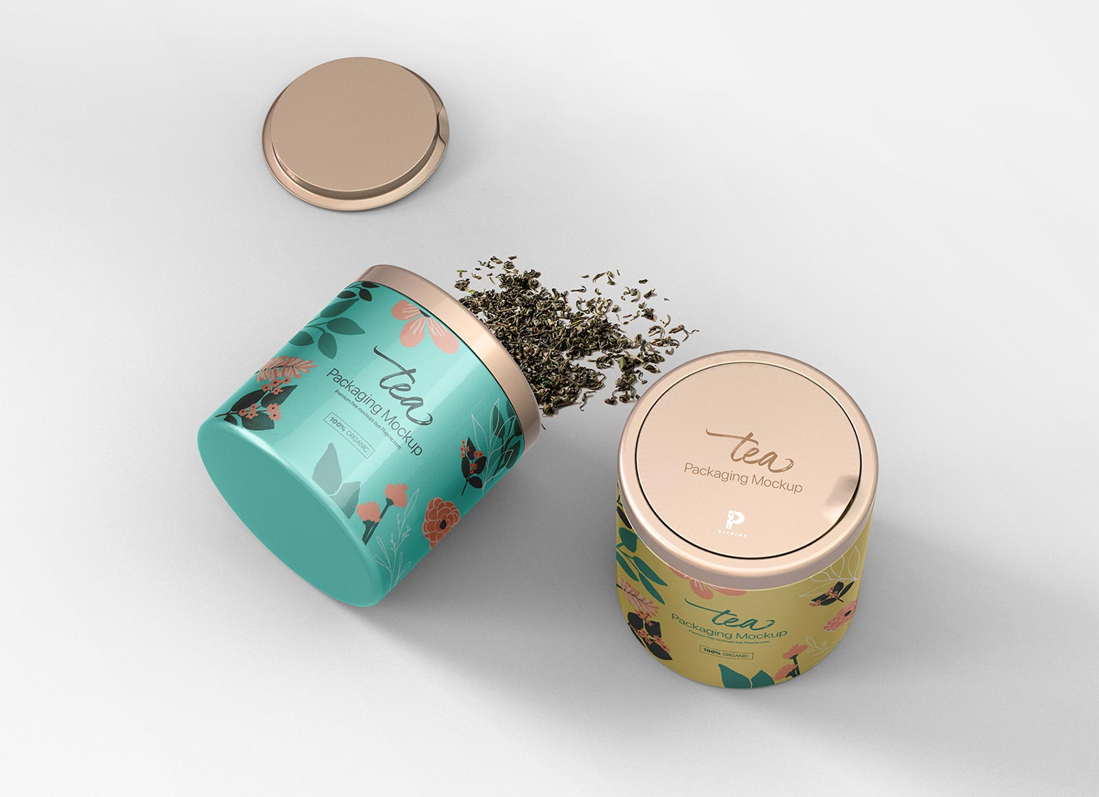 This recipe turns the fruit scraps into a refreshing spiced tea that can be served hot or cold. Free Tea Tin Metal Container Mockup Psd Good Mockups