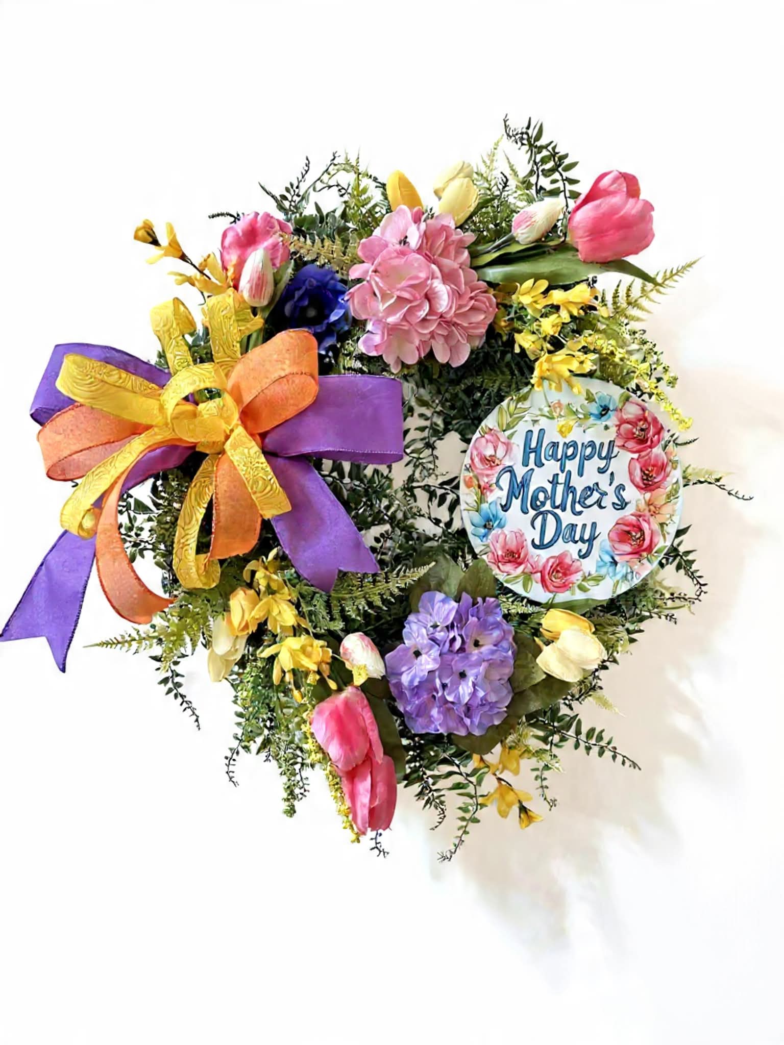 Happy Mother's Day Fern Wreath