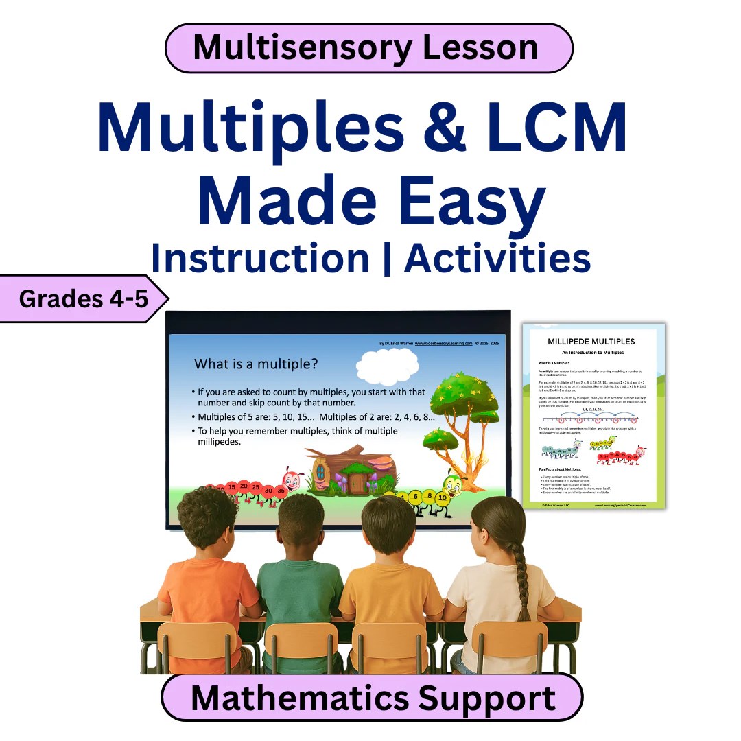 Multiples Lcm Made Easy Video Instruction Activities Math Supp