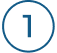 1 with round border icon