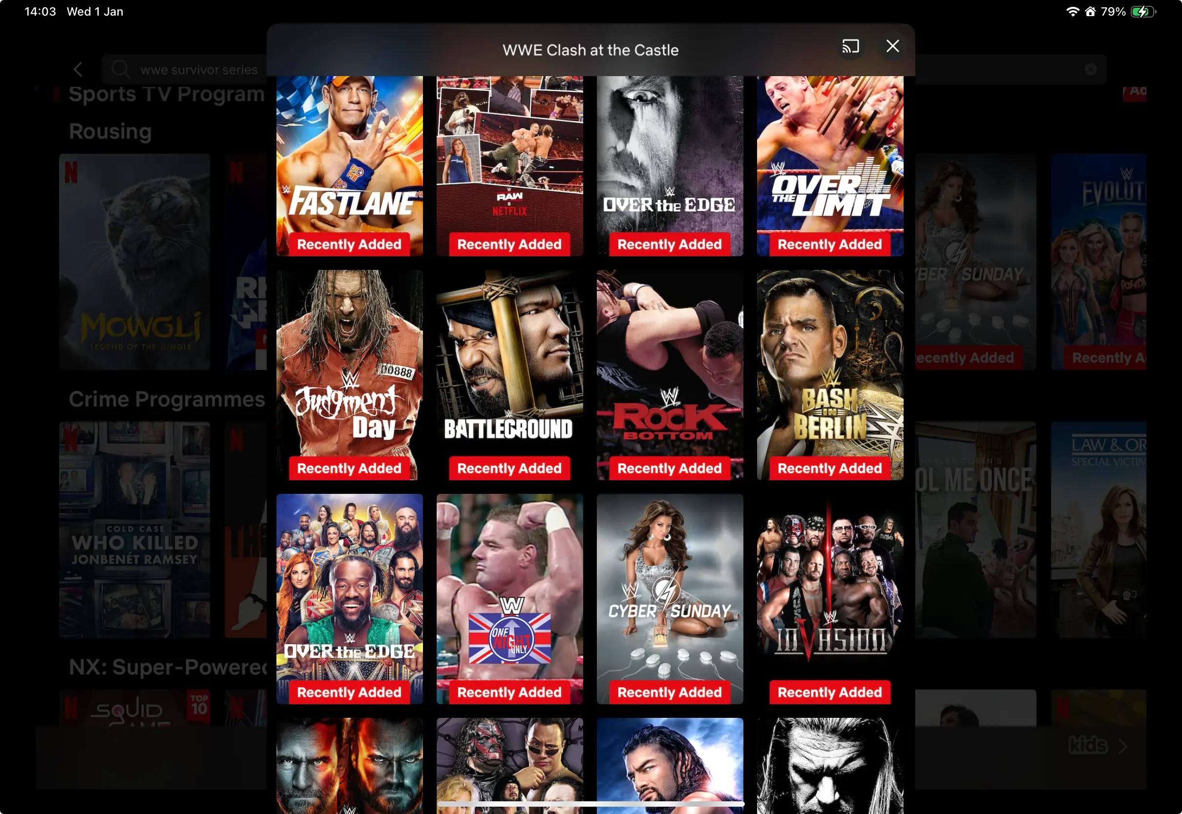 WWE Content Begins Appearing on Netflix