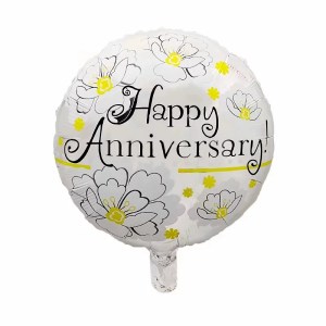 18 Inch Happy Anniversary Foil Balloon