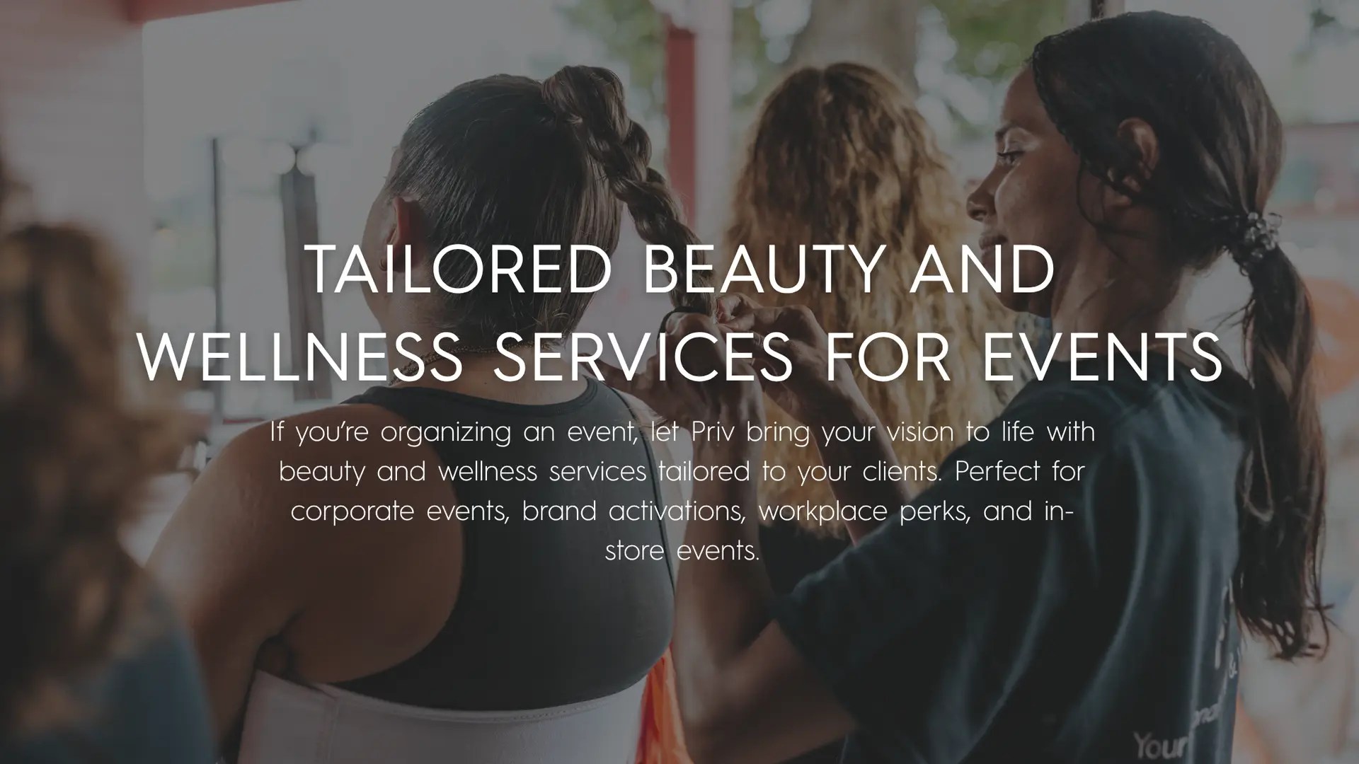 Priv branded beauty and wellness graphic