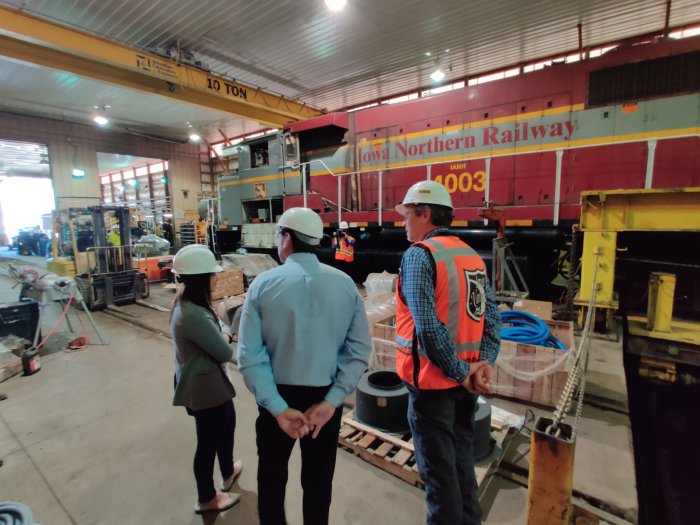 Iowa Northern Railway Company Hosts Congresswoman Abby Finkenauer | GoRail Daniel sabin iowa northern railway net worth