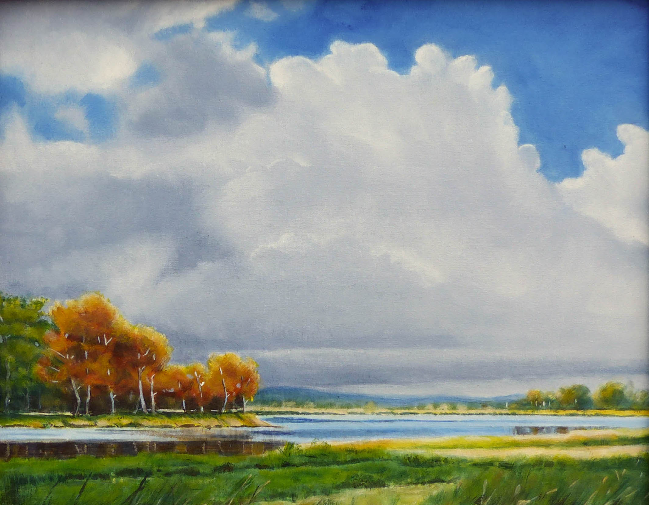 Ref: X0031. 'BIG SKY'. Acrylic on Canvas. Size: 16" x 20". Price: £650.00