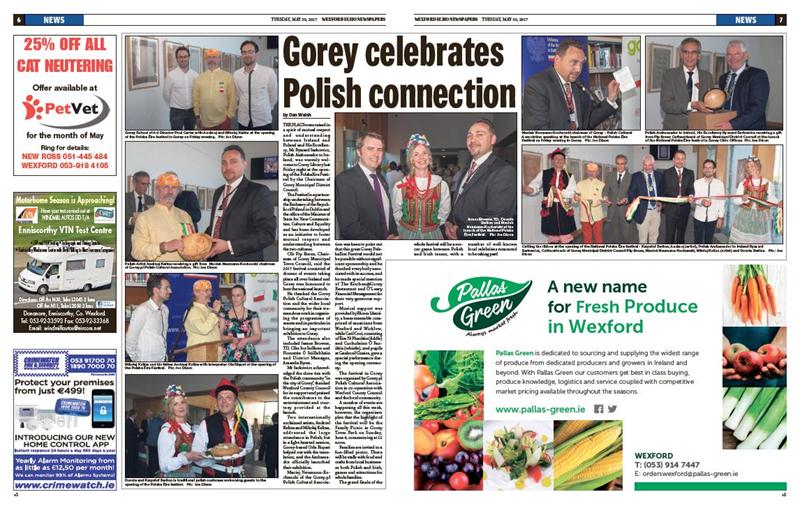 Prasa o festiwalu Polska Eire 2017 w Gorey
