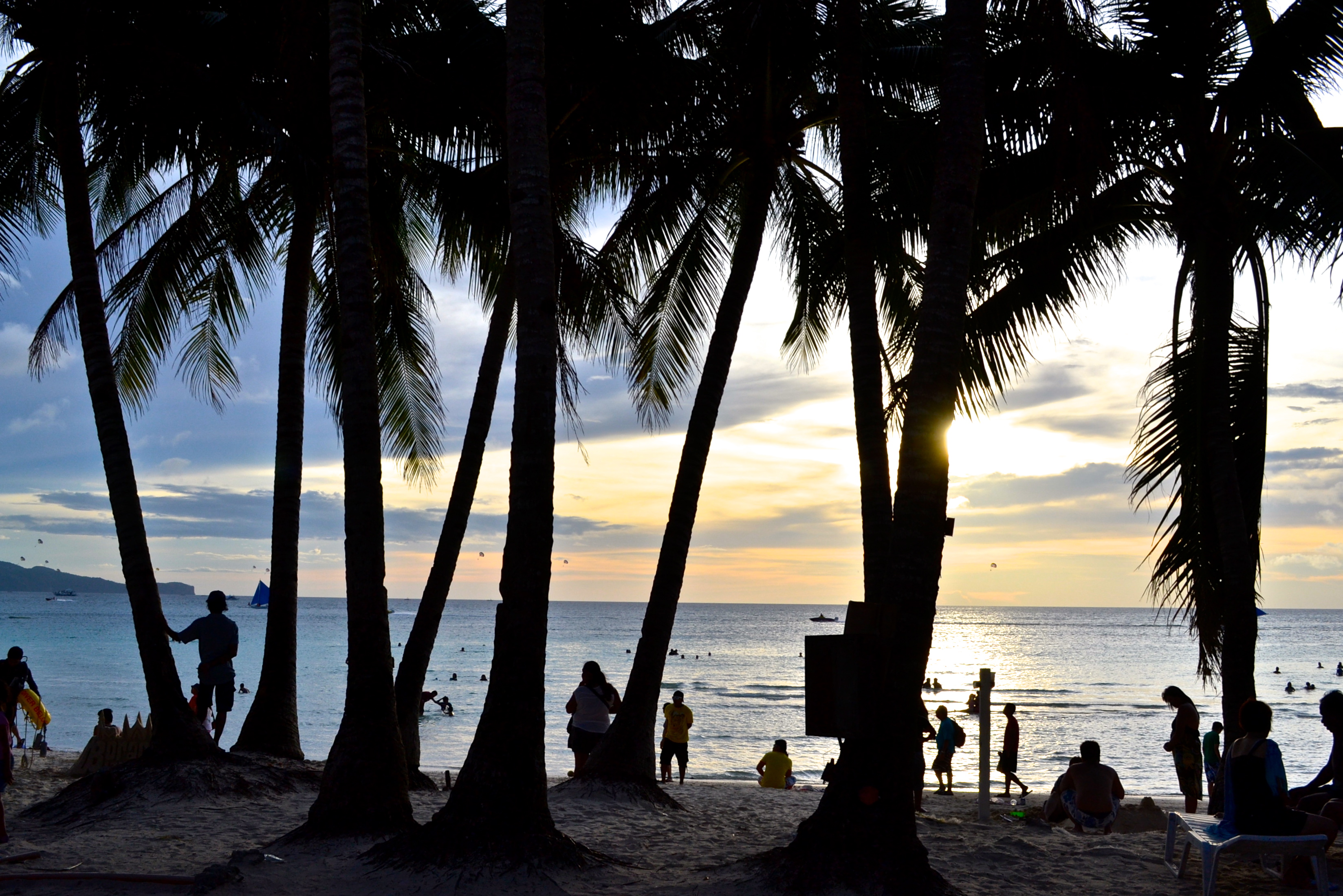 White Beach at sunset