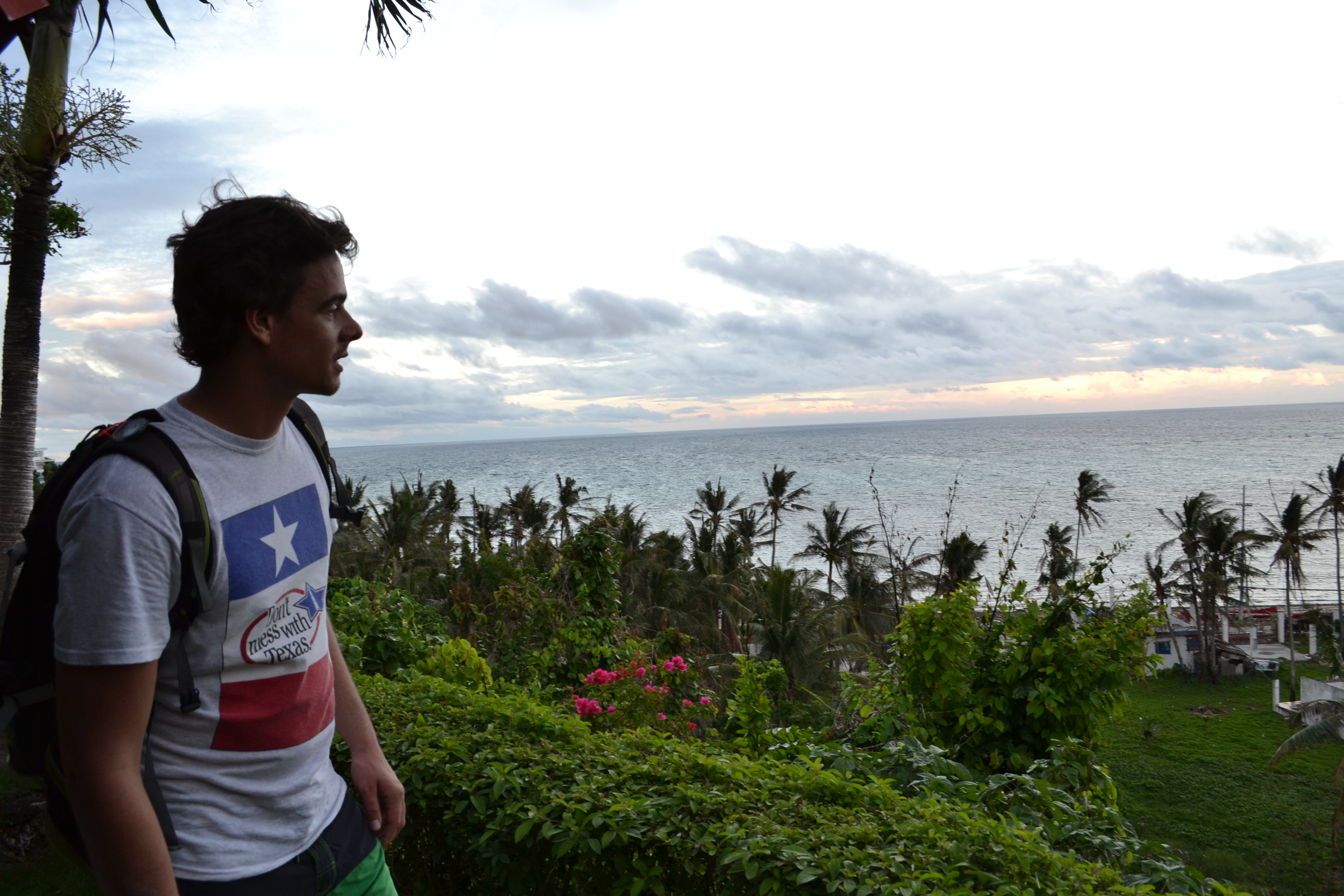 The view from our bungalow on the hill