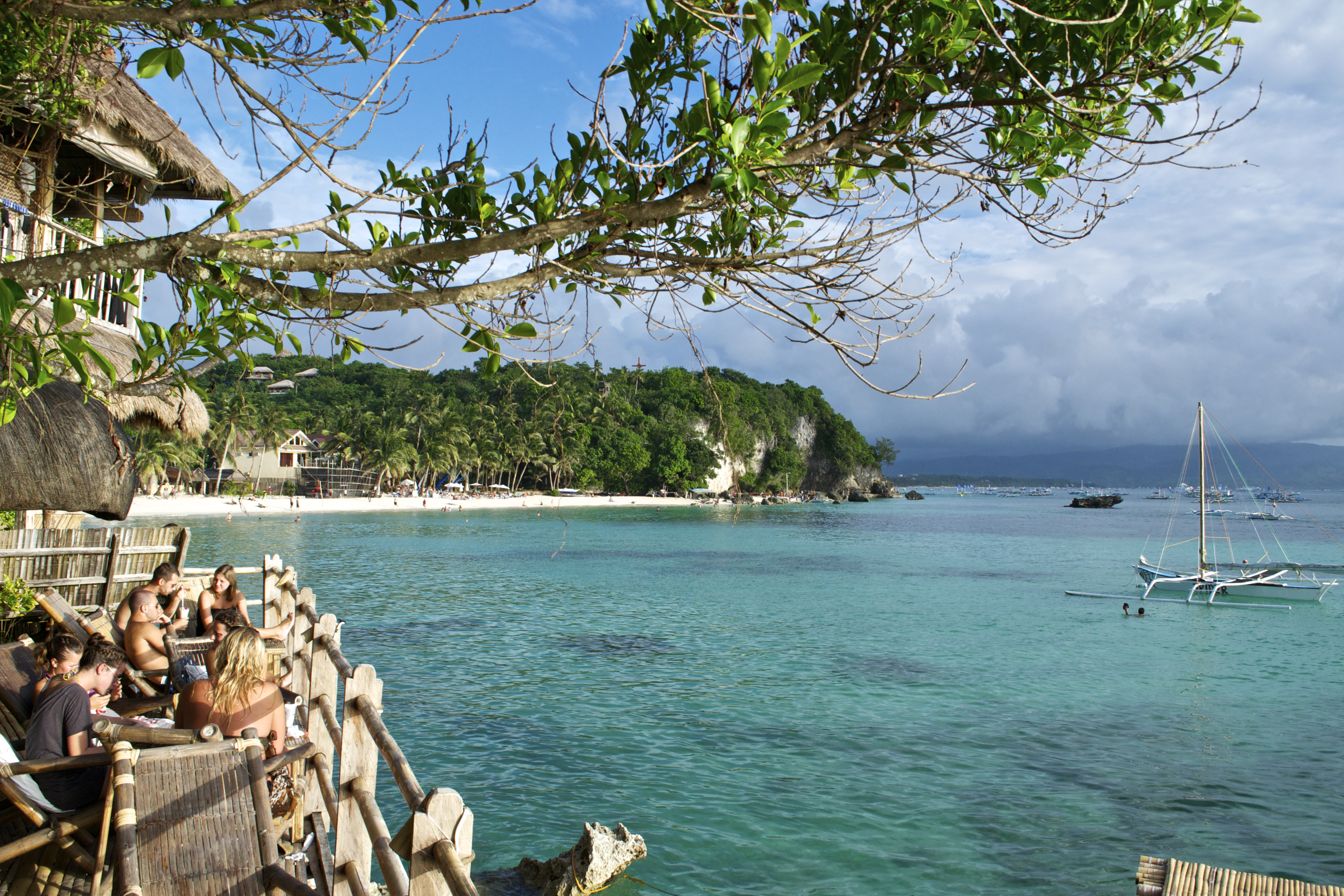 A view of Diniwid Beach from Spider House