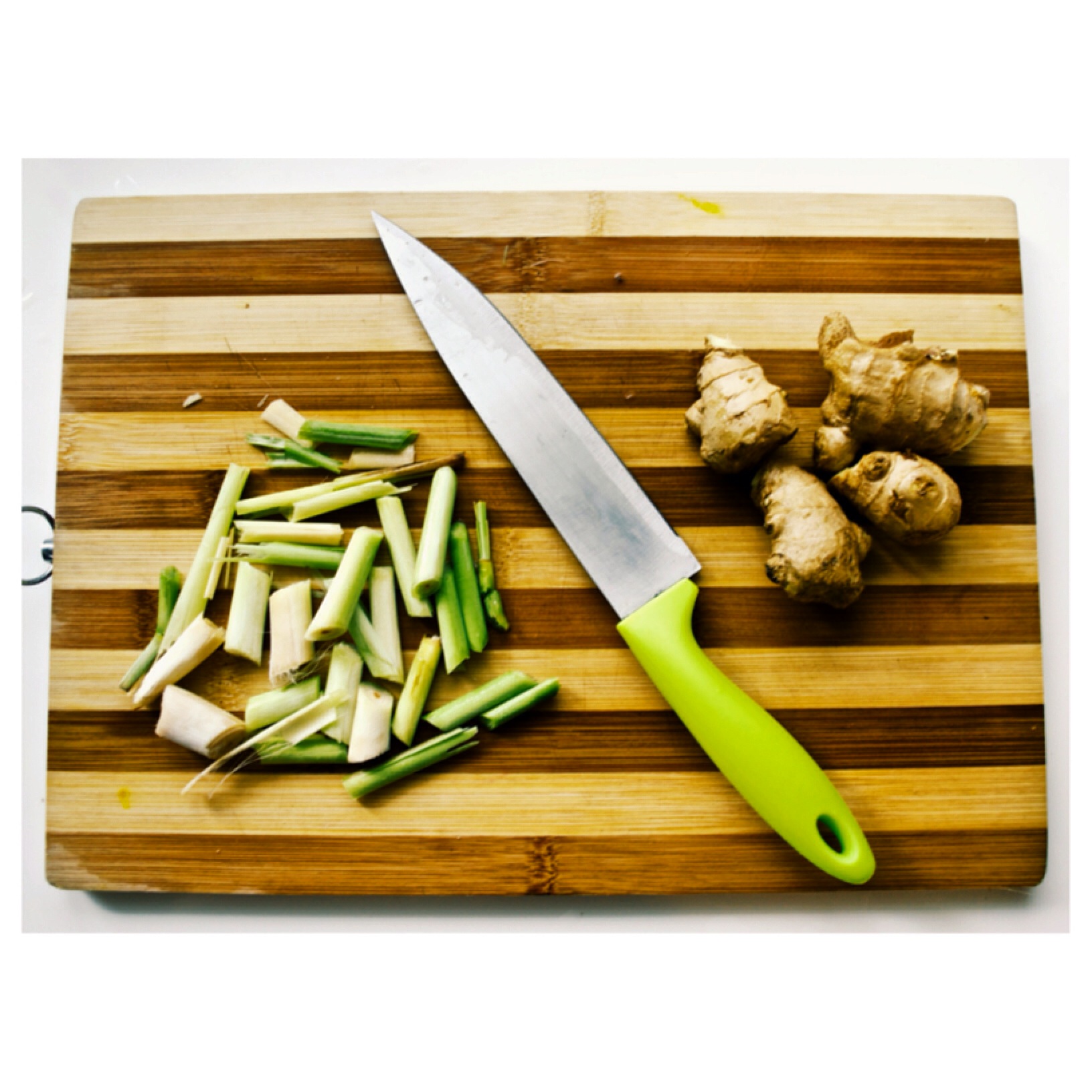 Lemongrass and ginger for my afternoon drink.