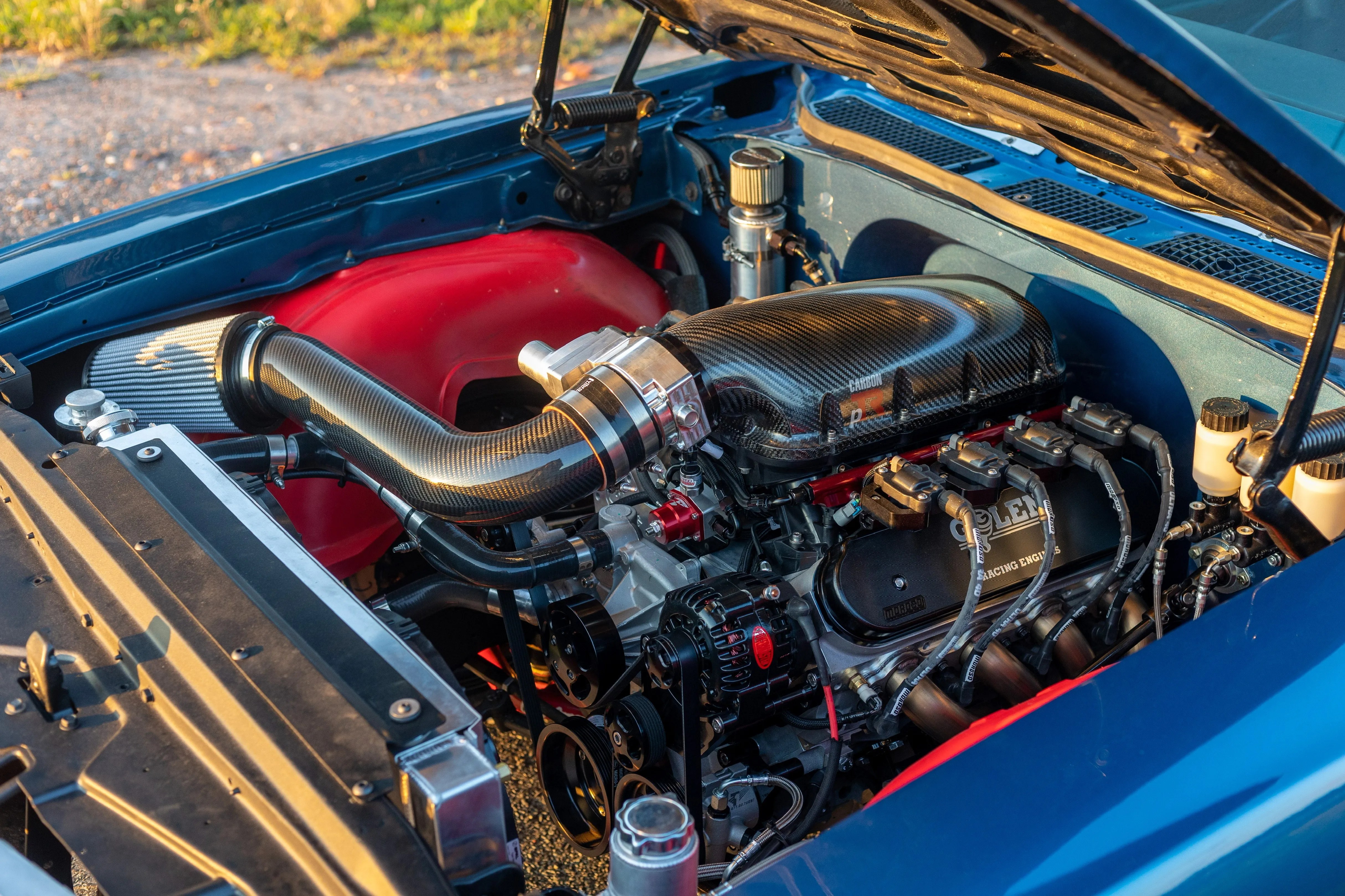 1970 Oldsmobile Cutlass Time Attack Car on track, built at Gorman Performance Engineering