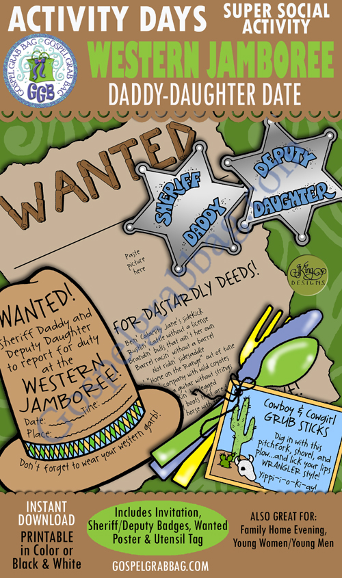 SUPER SOCIALS Daddy-Daughter Date Theme: Dad and Me—Western Jamboree