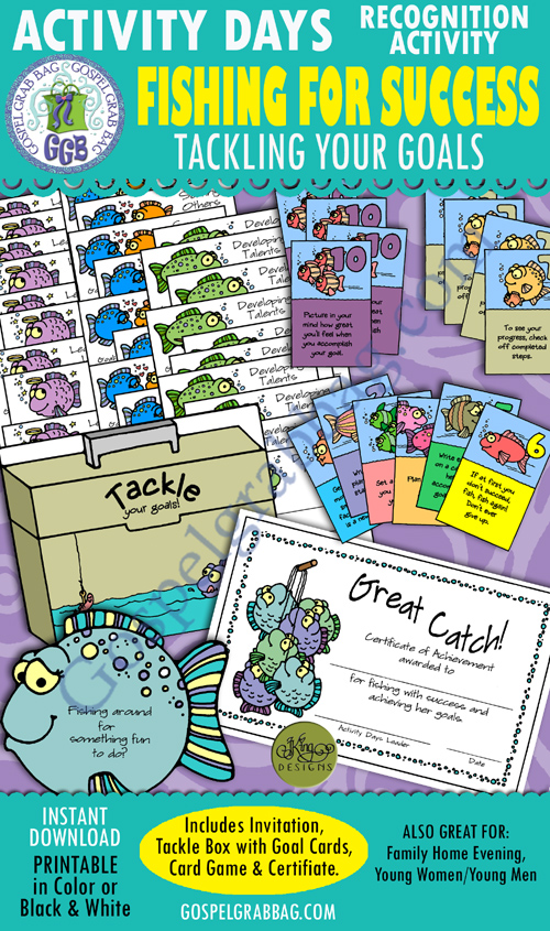 $3.75 Activity Days - Recognition Activity: Fishing For Success - For "Faith in God" Program